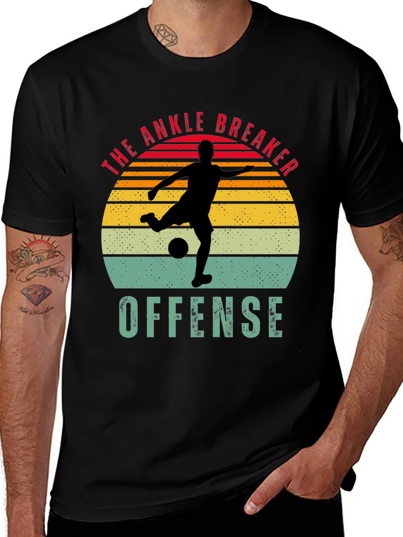Ankle Breaker Offense T-Shirt - Soccer Player Design