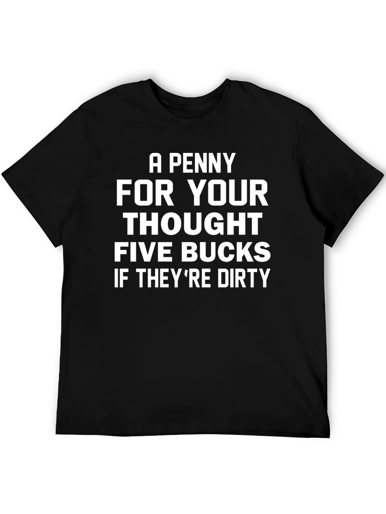 Funny A Penny For Your Thoughts Graphic Tee