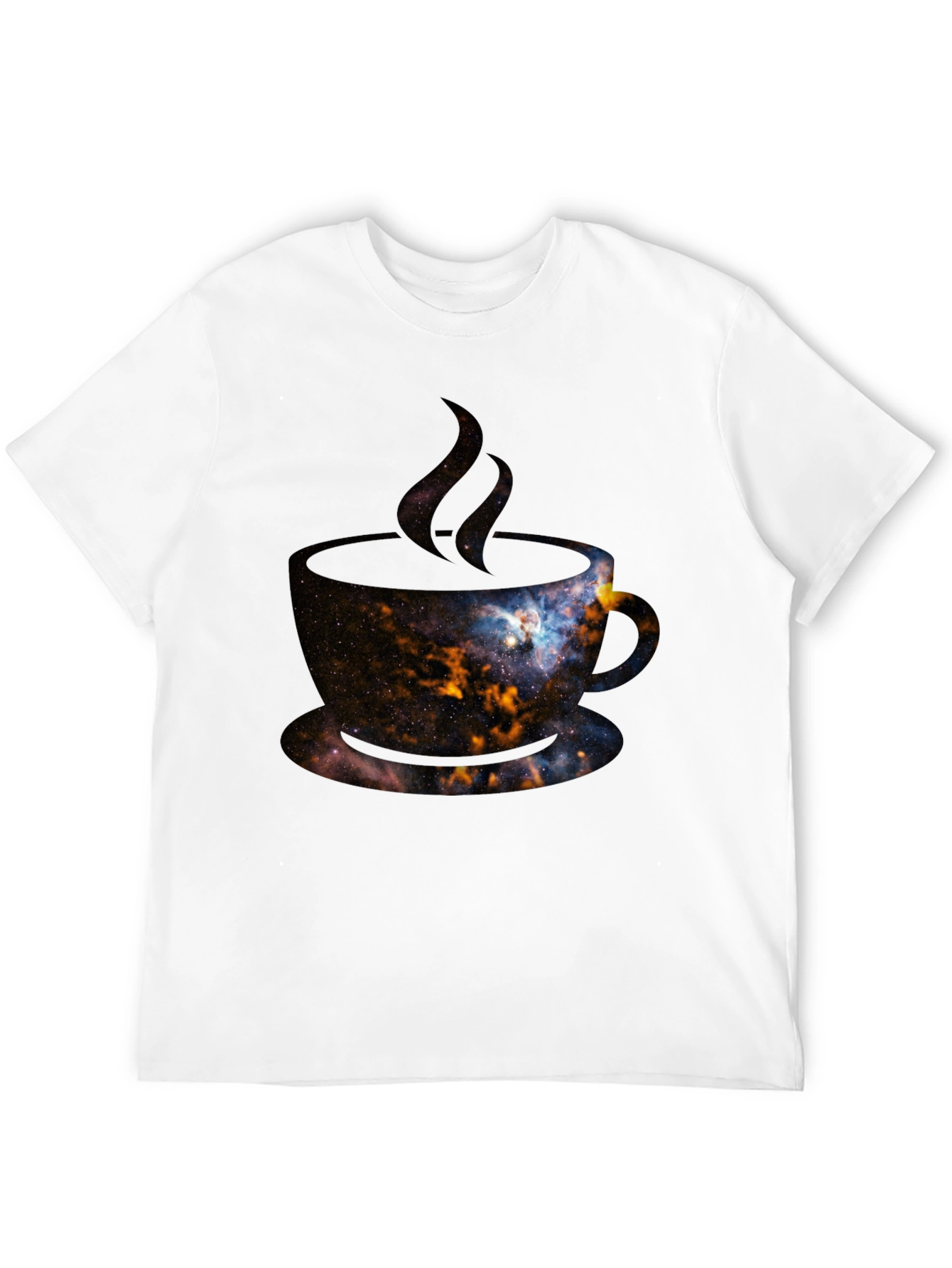 Cosmic Coffee T-Shirt - Galaxy Design
