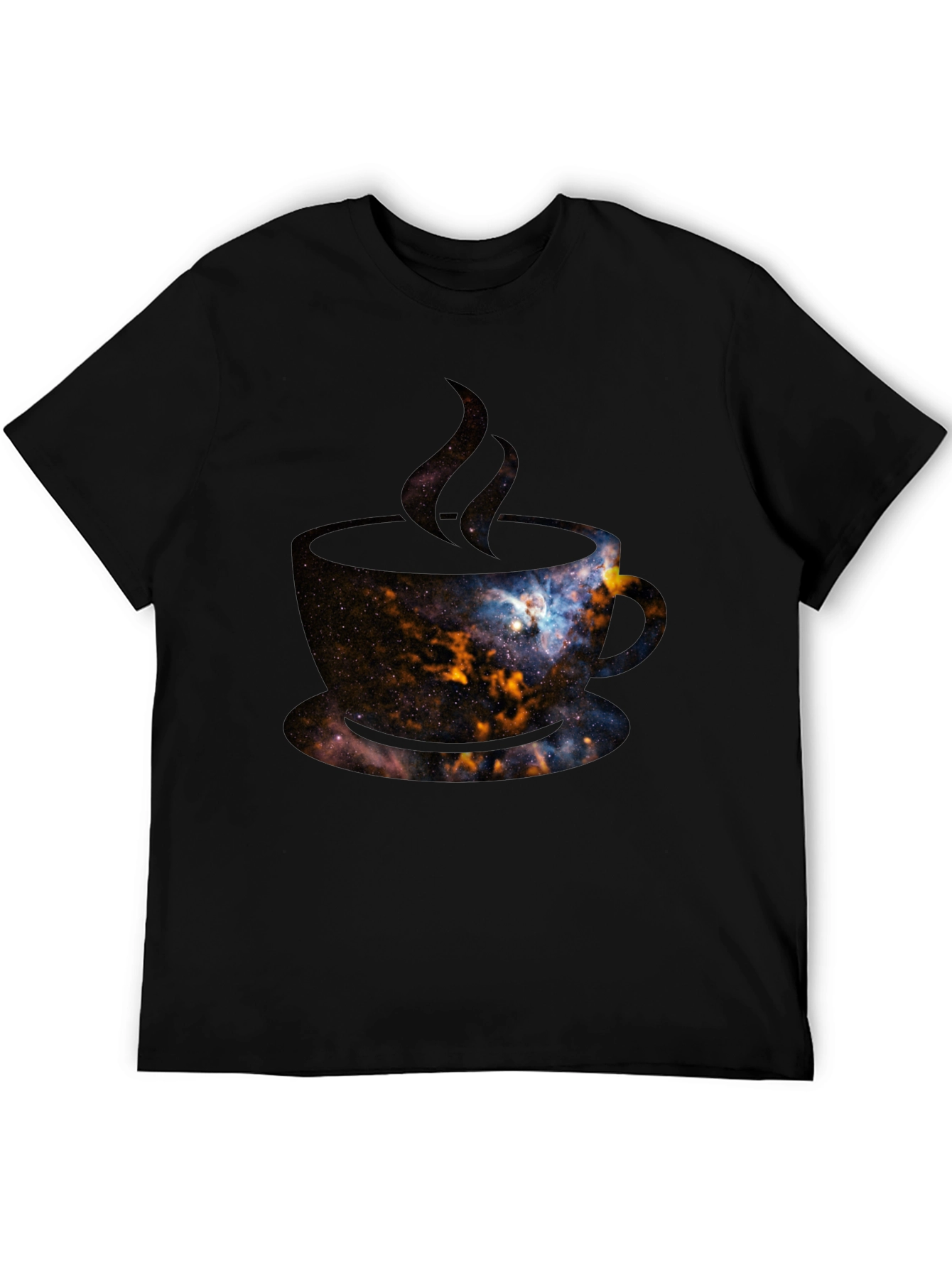 Cosmic Coffee T-Shirt - Galaxy Design