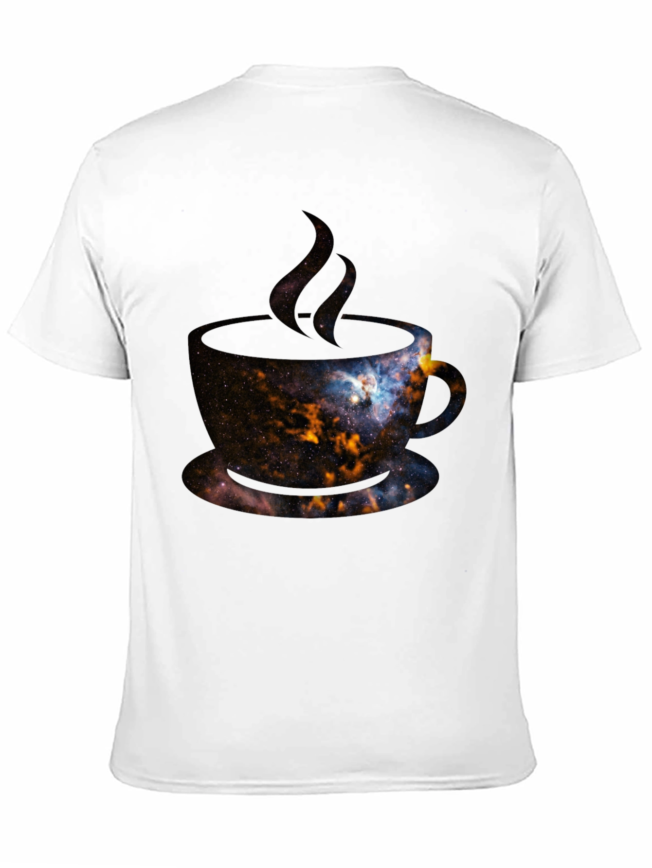 Cosmic Coffee T-Shirt - Galaxy Design