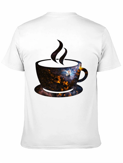 Cosmic Coffee T-Shirt - Galaxy Design