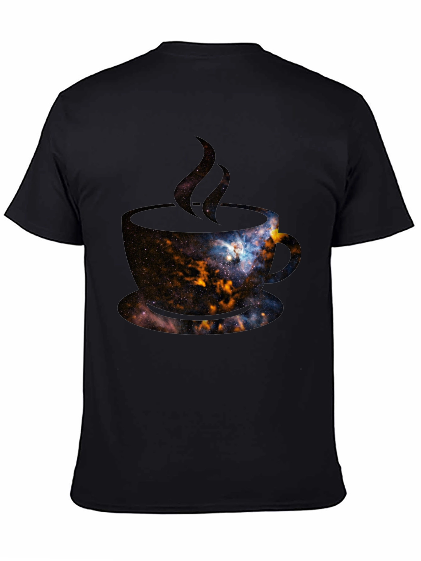 Cosmic Coffee T-Shirt - Galaxy Design