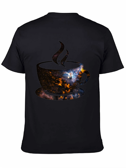 Cosmic Coffee T-Shirt - Galaxy Design