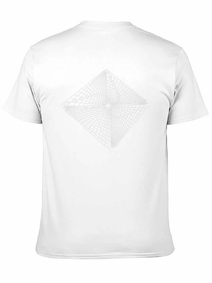 Abstract Illusion Graphic Tee - Black