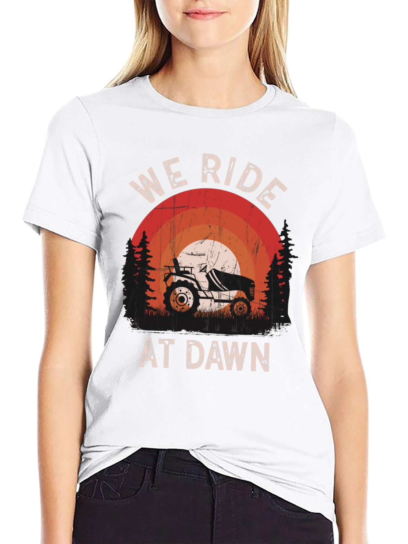 We Ride At Dawn Tractor T-Shirt