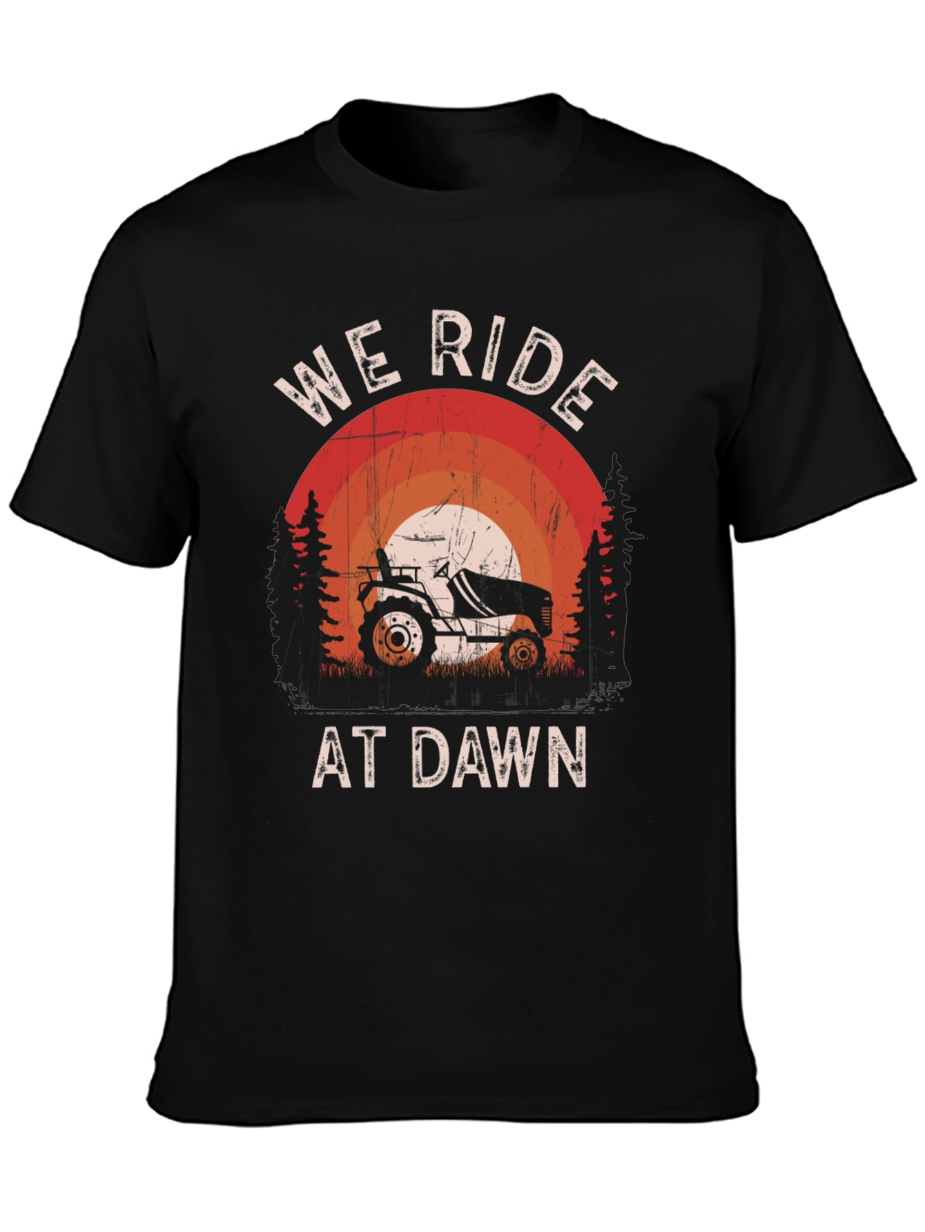 We Ride At Dawn Tractor T-Shirt