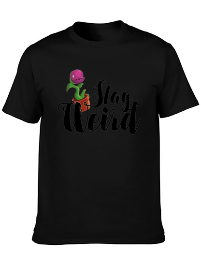 Stay Weird Venus Flytrap T-Shirt - Black
