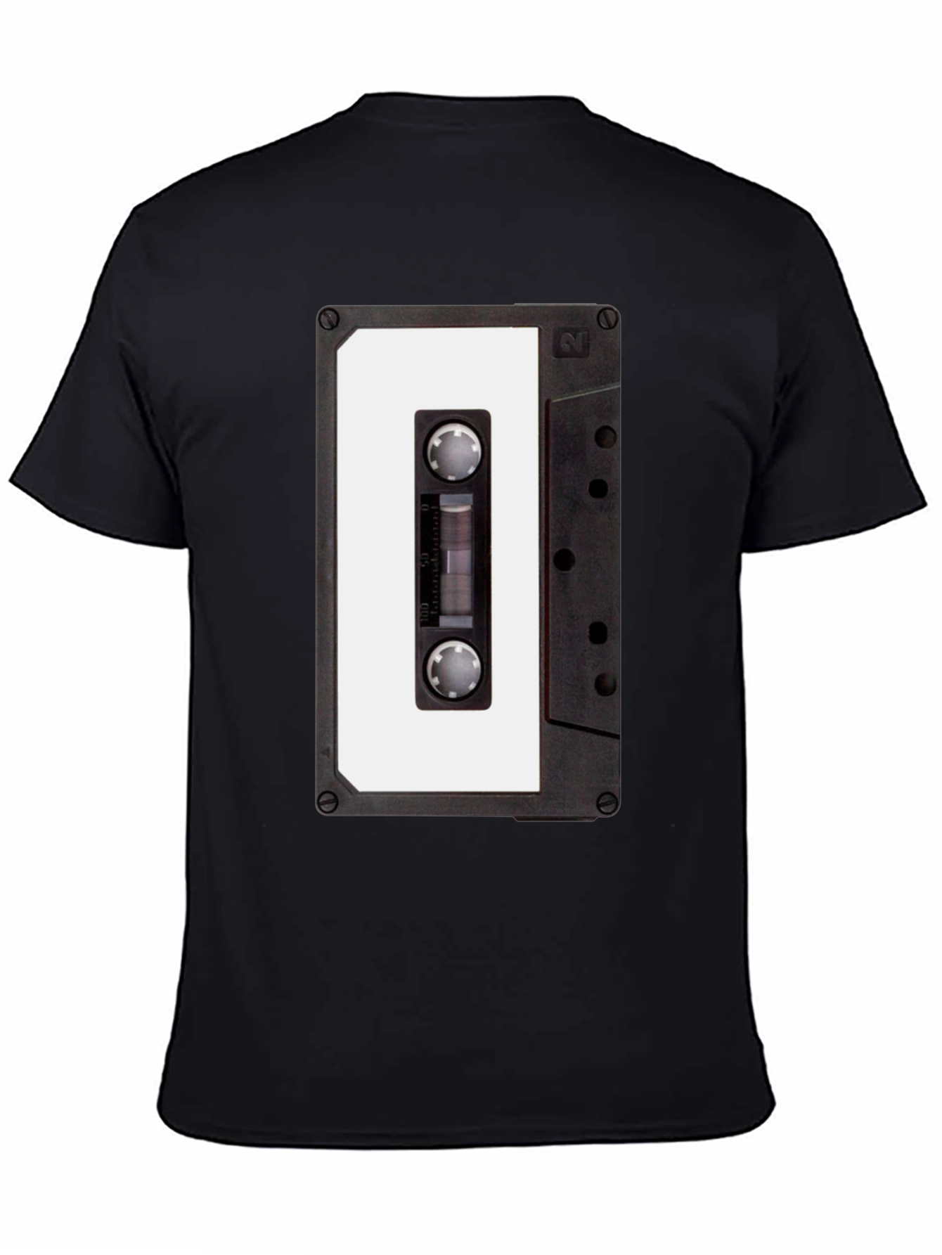 Retro Cassette Tape T-Shirt - Black