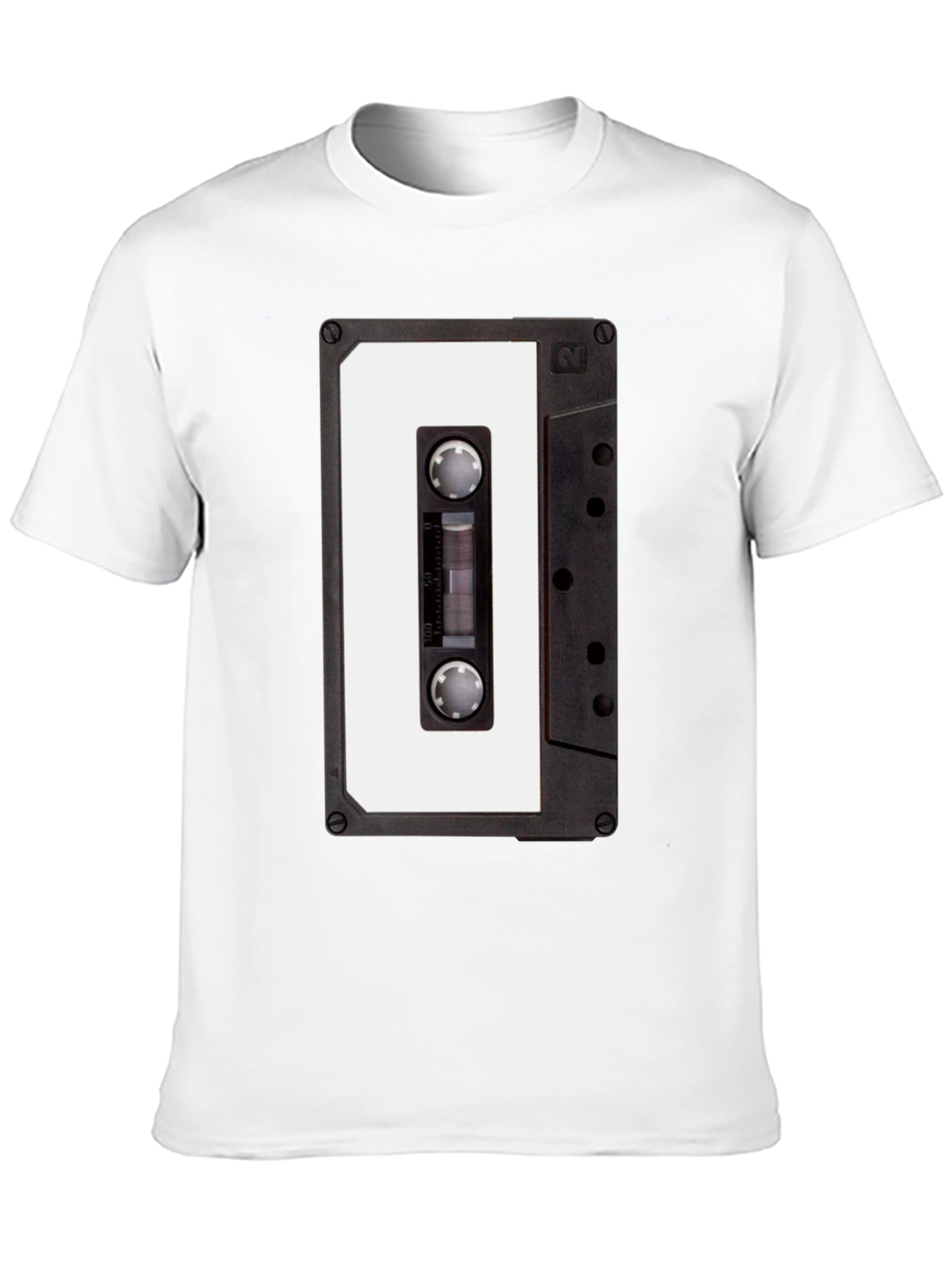 Retro Cassette Tape T-Shirt - Black