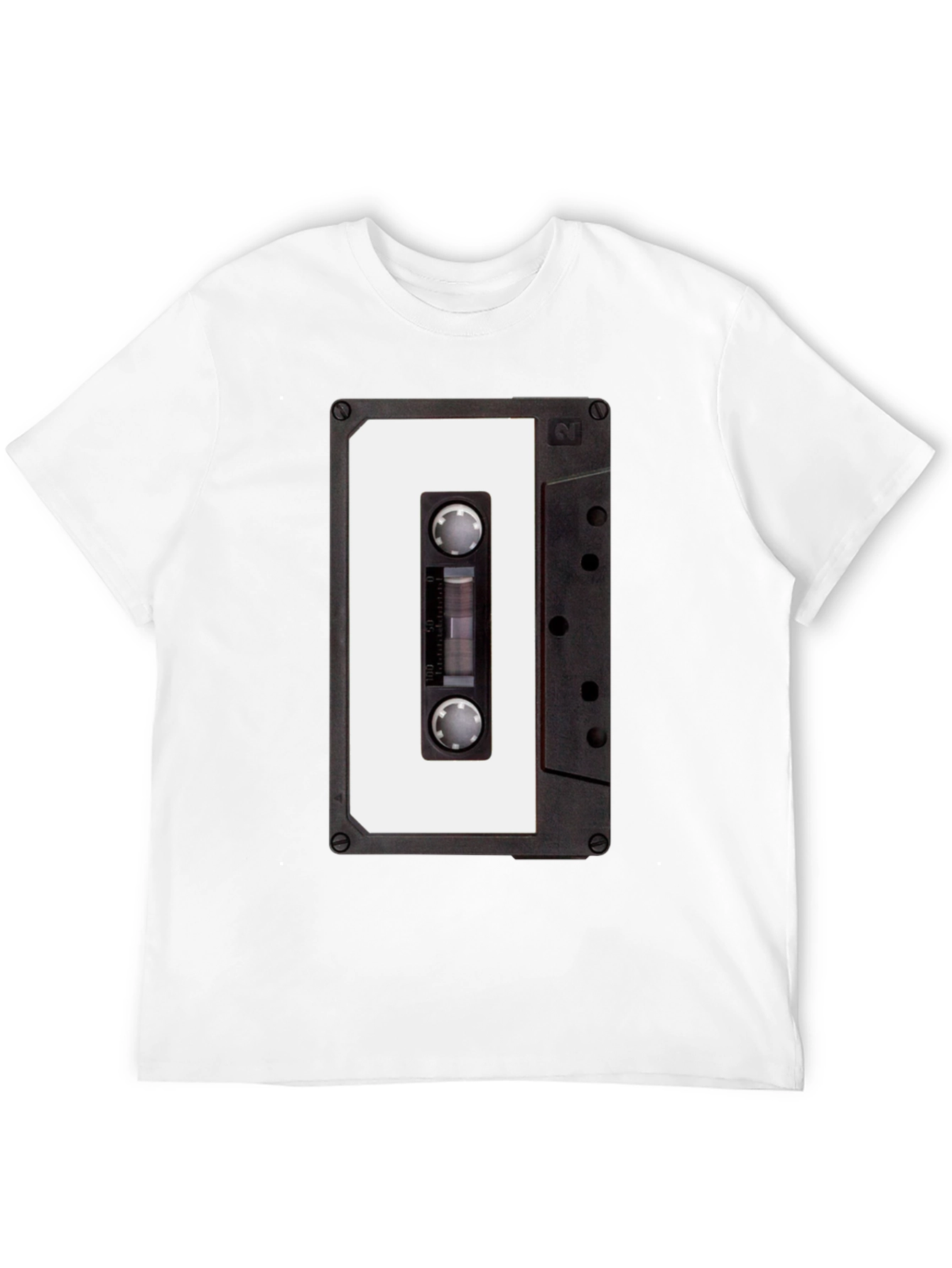 Retro Cassette Tape T-Shirt - Black
