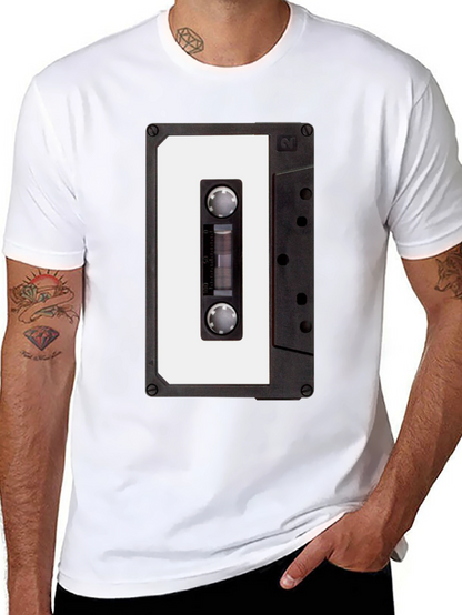 Retro Cassette Tape T-Shirt - Black