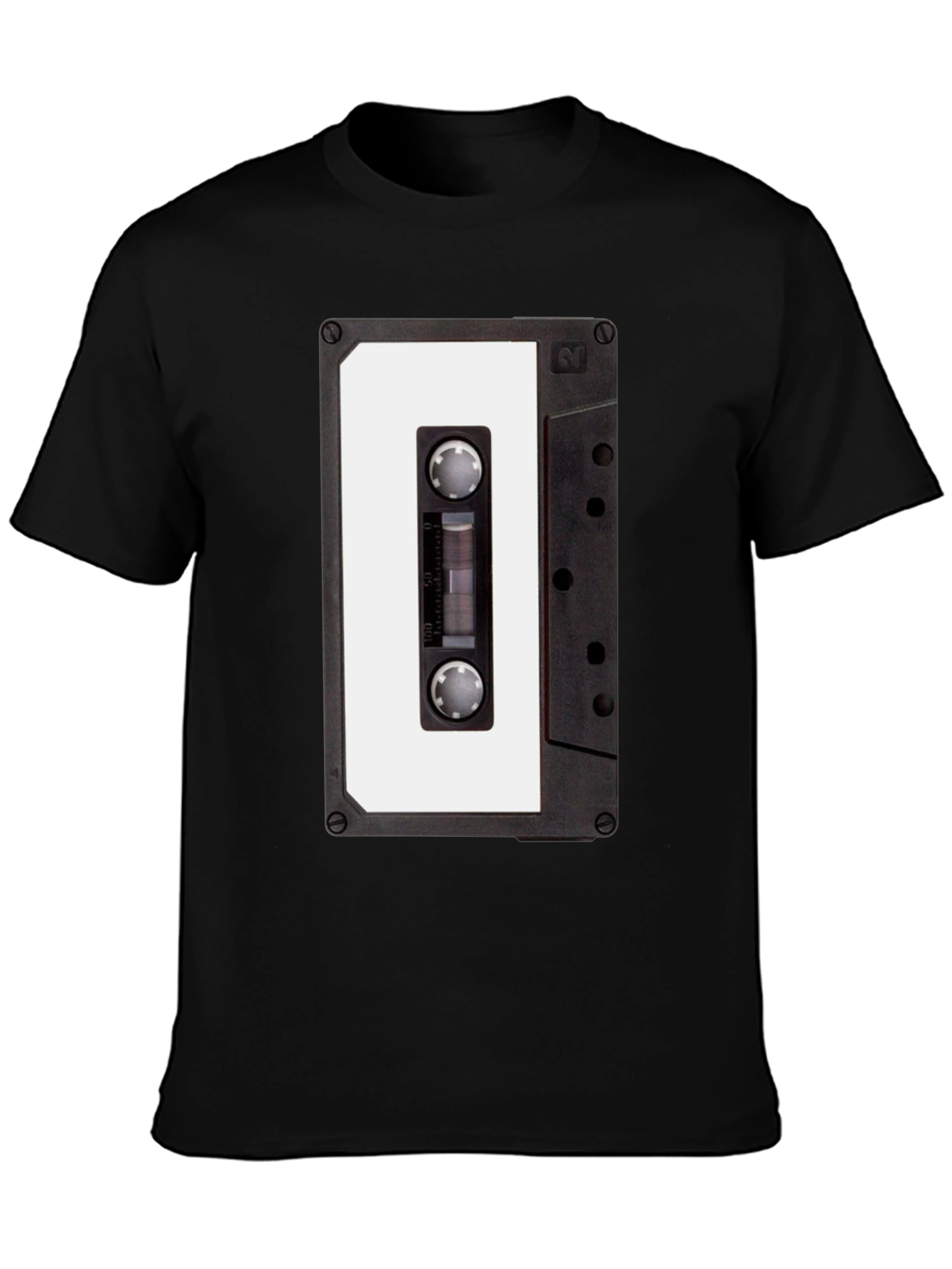 Retro Cassette Tape T-Shirt - Black