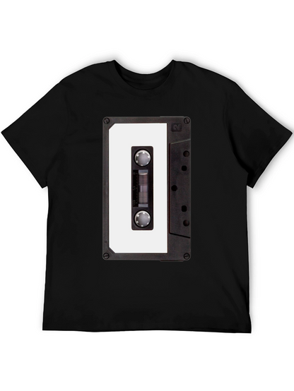Retro Cassette Tape T-Shirt - Black