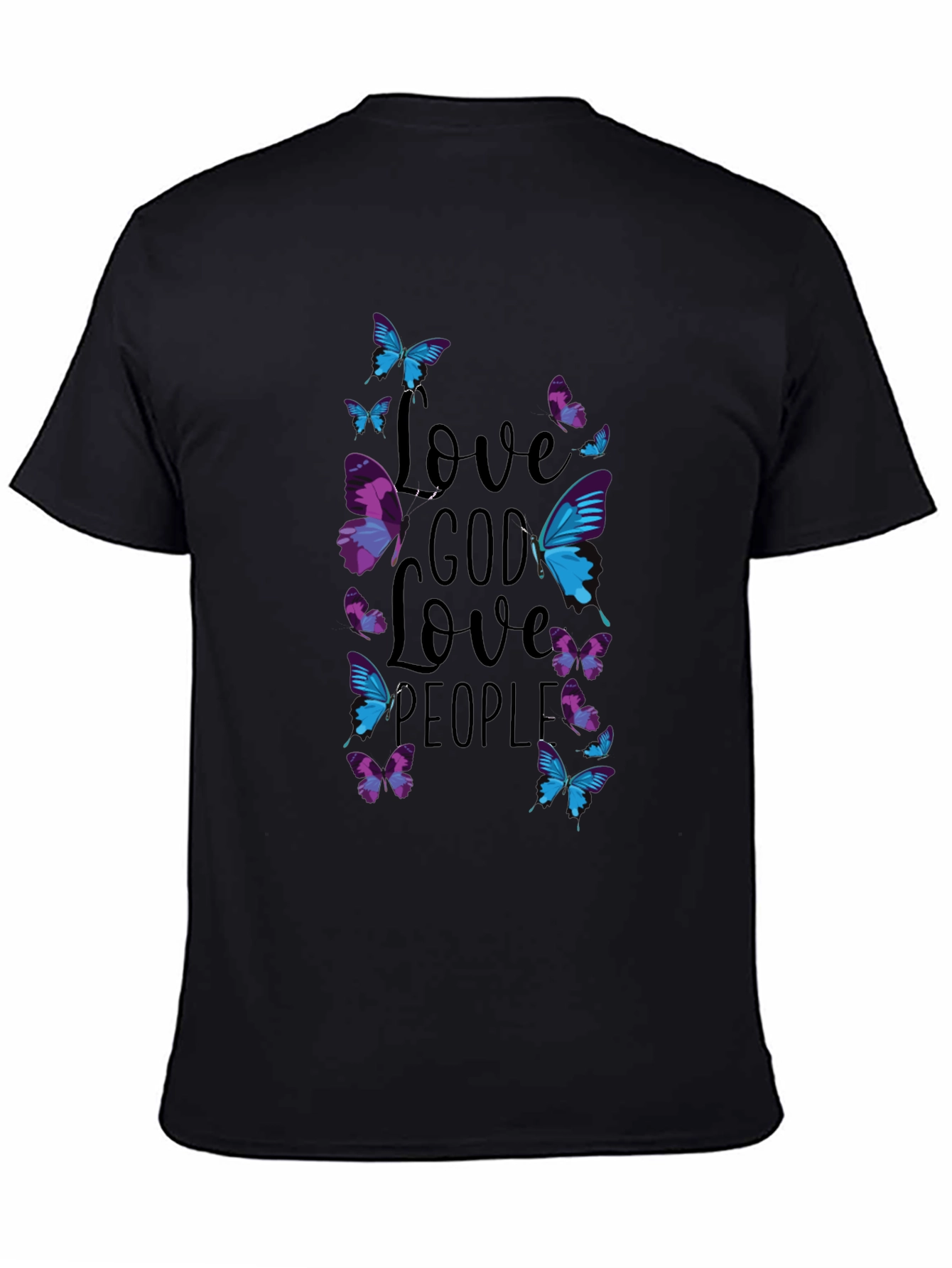 Love God Love People Butterfly T-Shirt