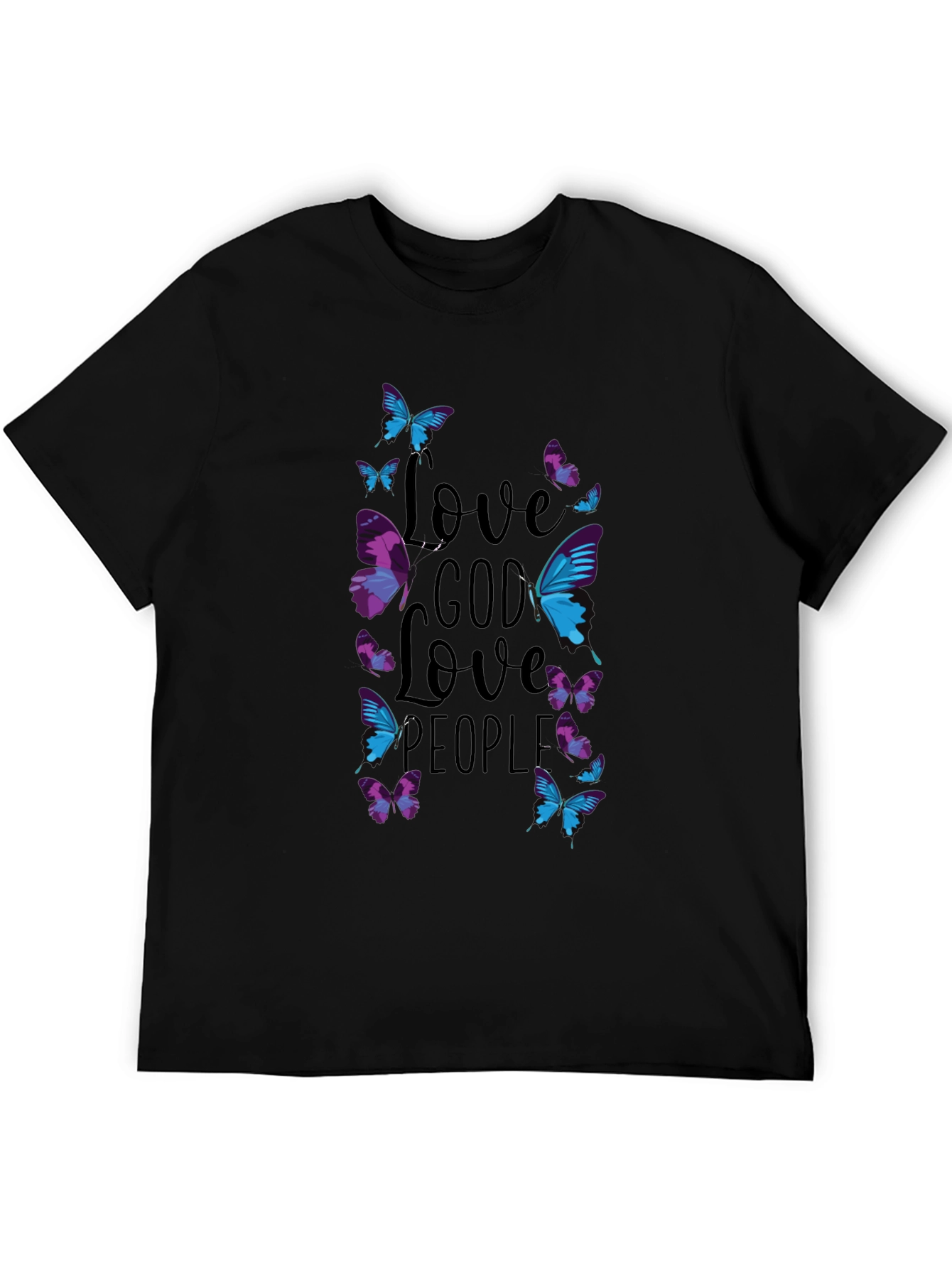Love God Love People Butterfly T-Shirt