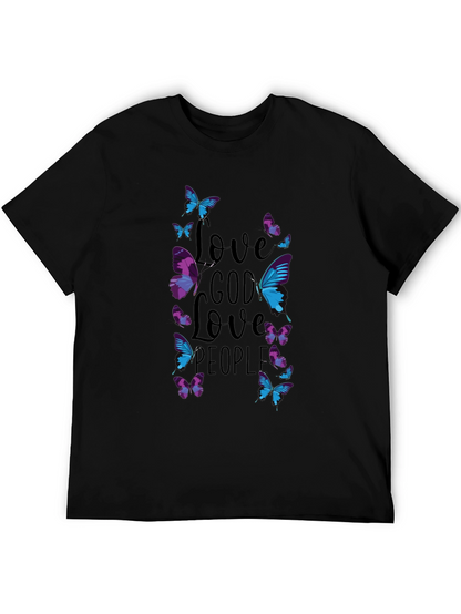 Love God Love People Butterfly T-Shirt