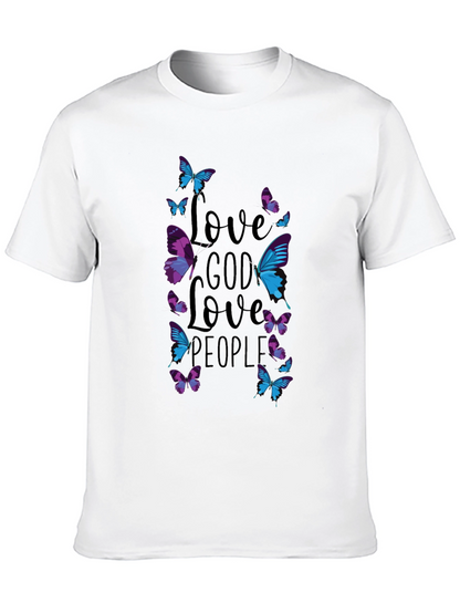 Love God Love People Butterfly T-Shirt