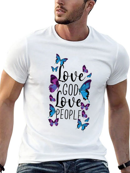 Love God Love People Butterfly T-Shirt
