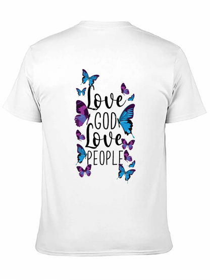Love God Love People Butterfly T-Shirt