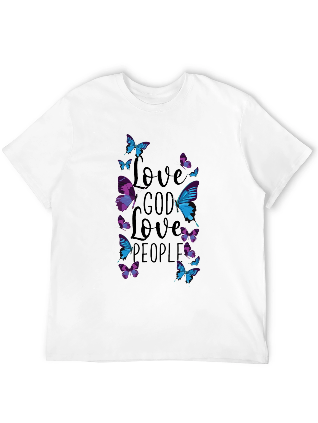 Love God Love People Butterfly T-Shirt