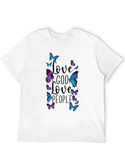 Love God Love People Butterfly T-Shirt