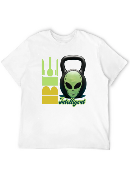 Alien Kettlebell T-Shirt - Intelligent & Fit!
