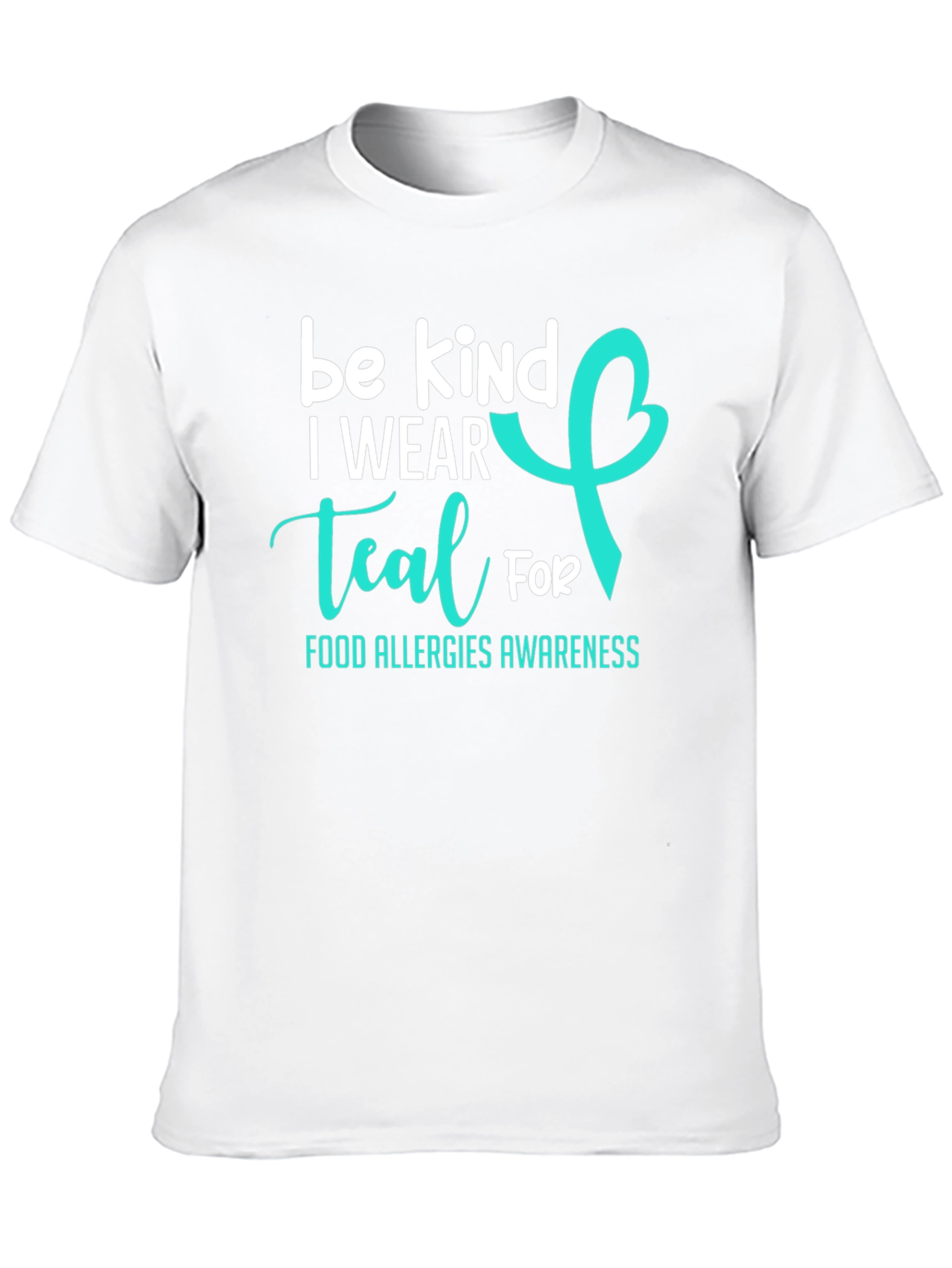 Be Kind I Wear Teal Food Allergy Awareness T-Shirt