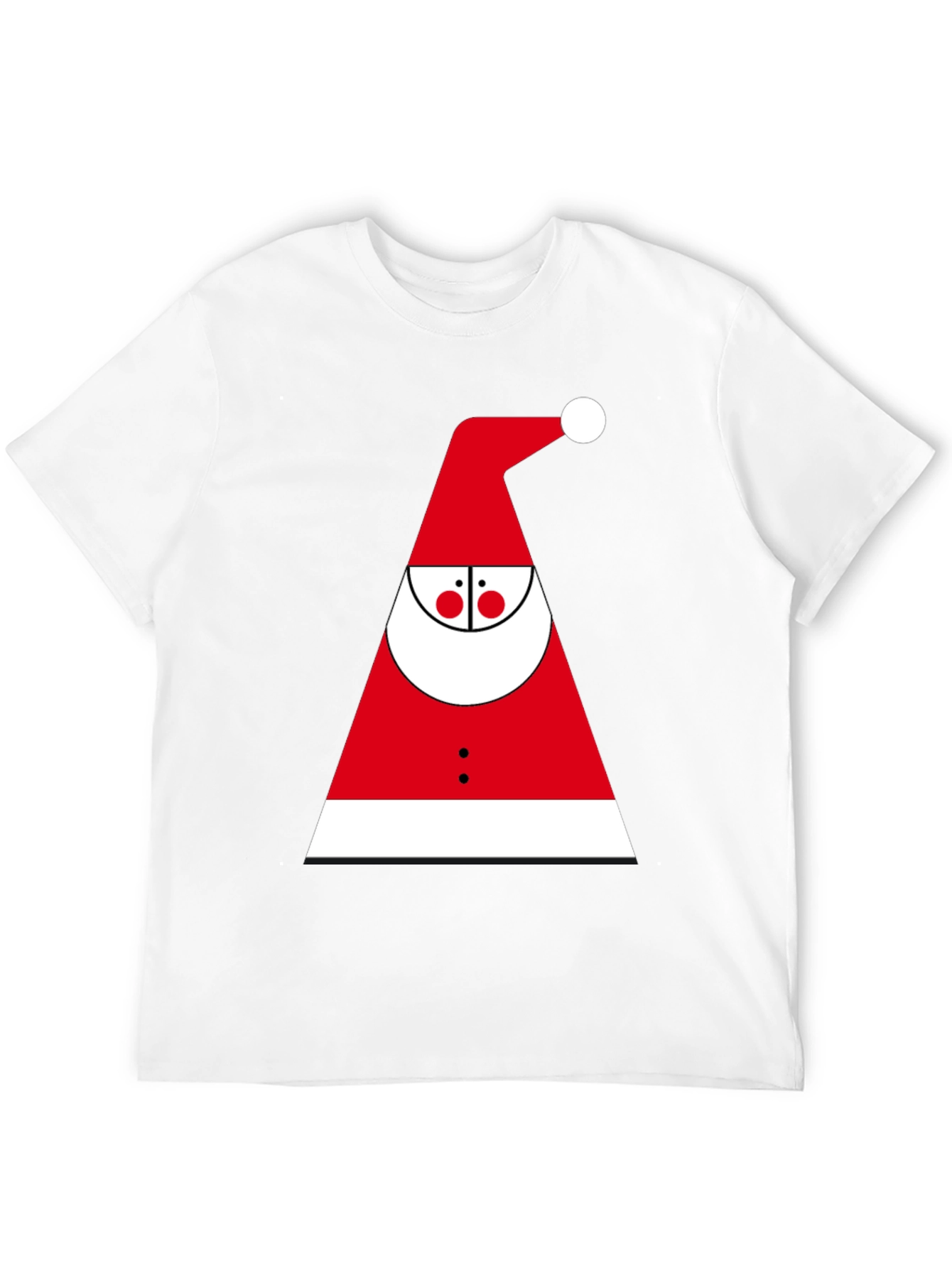 Santa Graphic Tee - Holiday T-Shirt