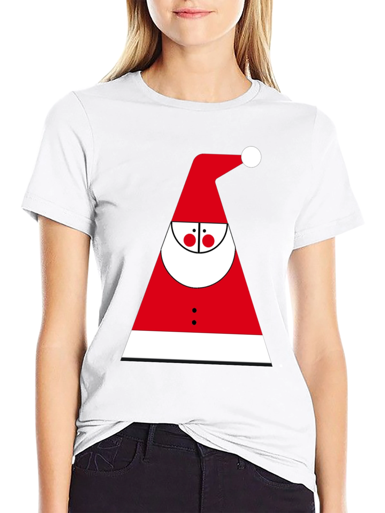 Santa Graphic Tee - Holiday T-Shirt