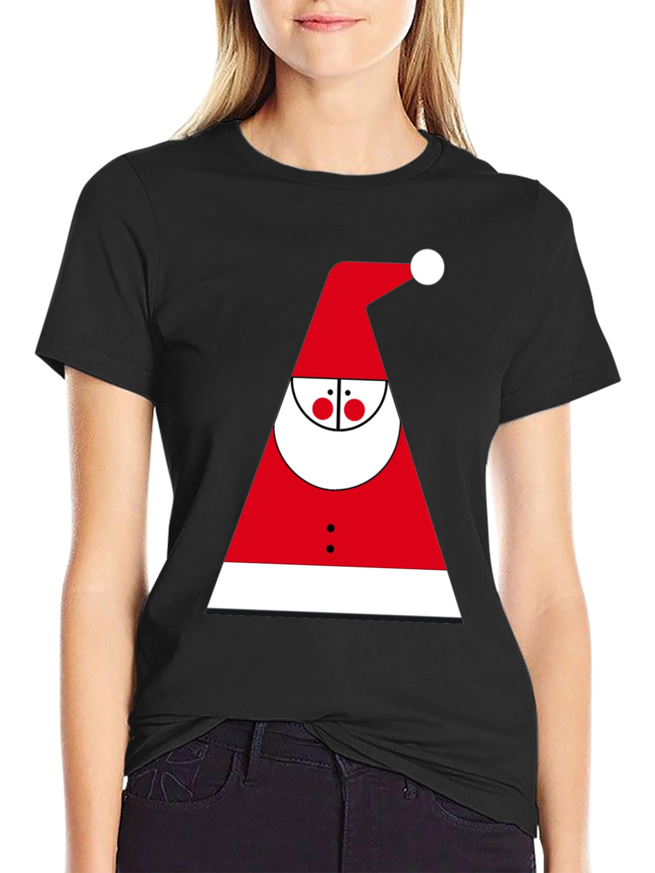 Santa Graphic Tee - Holiday T-Shirt
