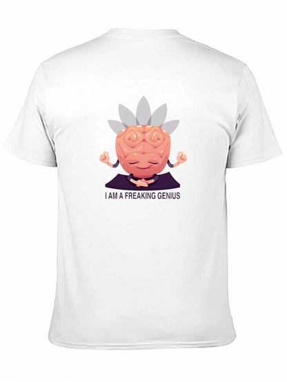 Brainy Genius Graphic Tee - Meditating Mind T-Shirt