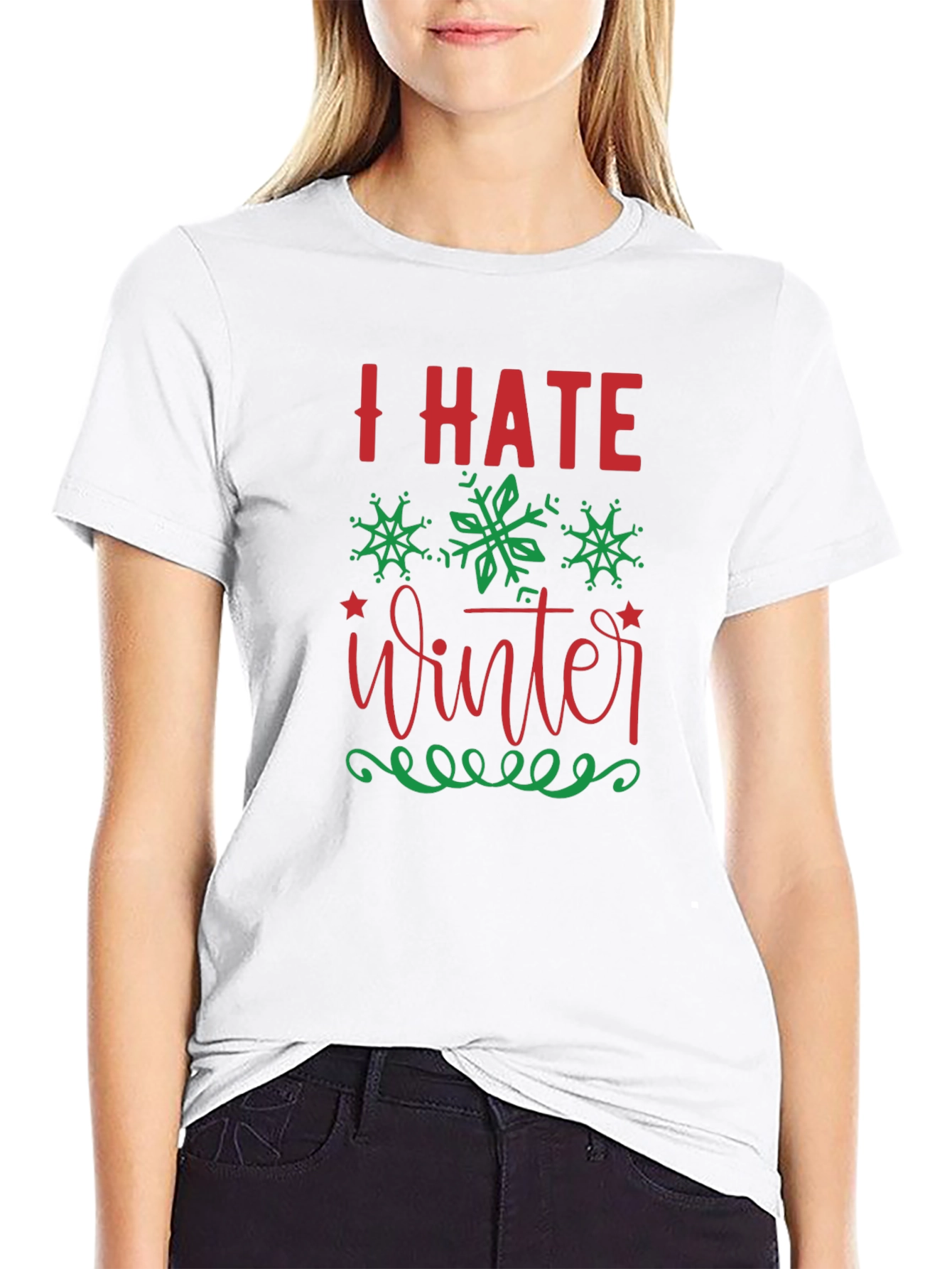 I Hate Winter Graphic Tee - Holiday Season Apparel