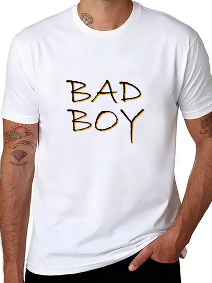 Bad Boy Graphic Tee - Black Cotton T-Shirt