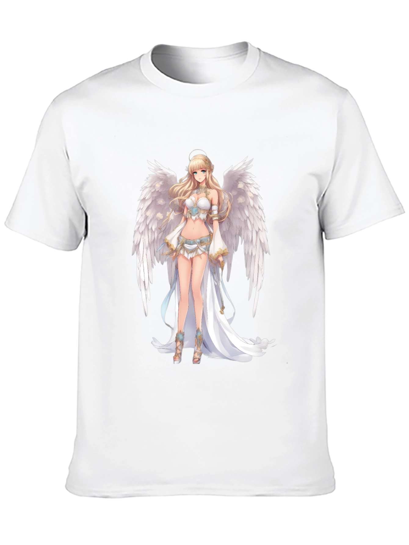 Anime Angel Graphic Black T-Shirt