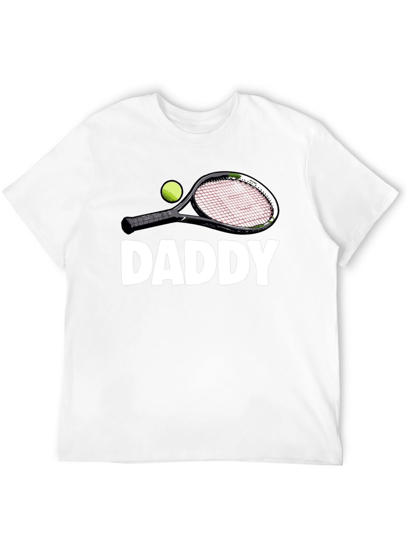 Daddy Tennis Racket Graphic T-Shirt