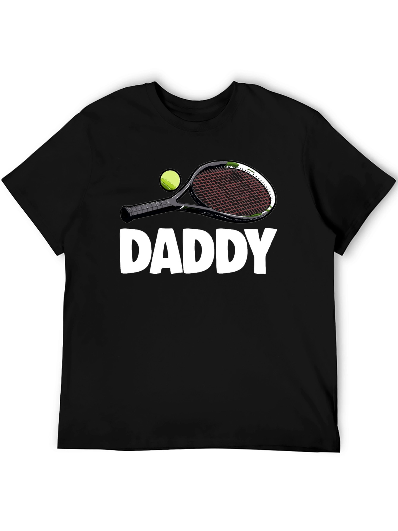 Daddy Tennis Racket Graphic T-Shirt