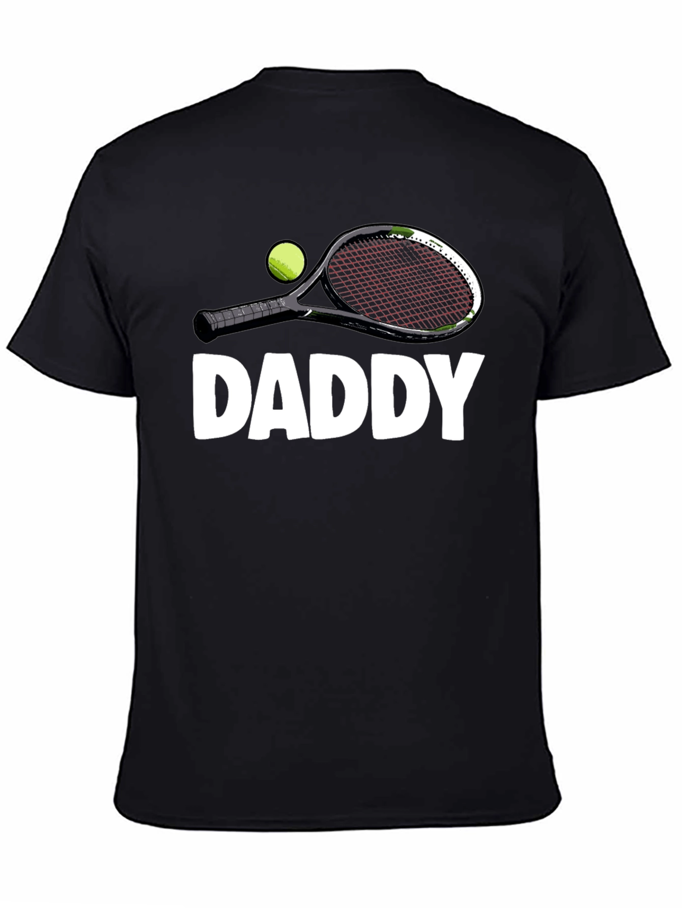 Daddy Tennis Racket Graphic T-Shirt