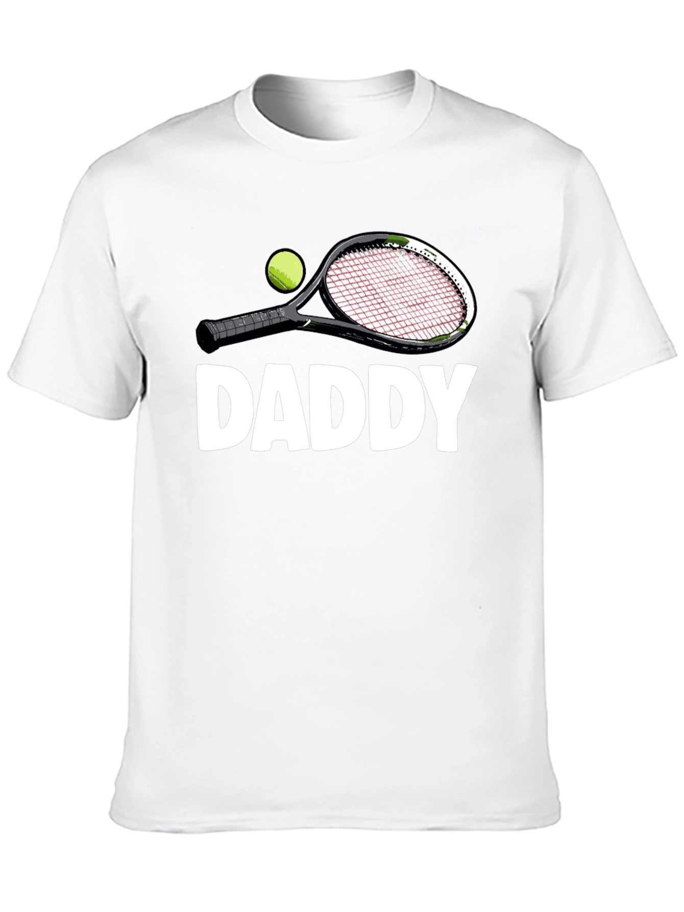 Daddy Tennis Racket Graphic T-Shirt