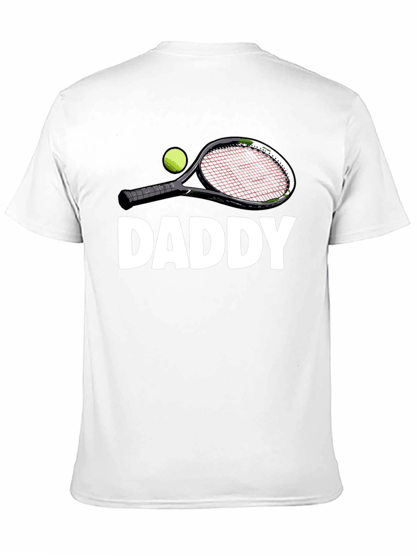 Daddy Tennis Racket Graphic T-Shirt