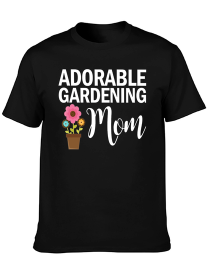 Adorable Gardening Mom T-Shirt - Floral Design