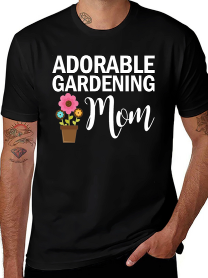 Adorable Gardening Mom T-Shirt - Floral Design