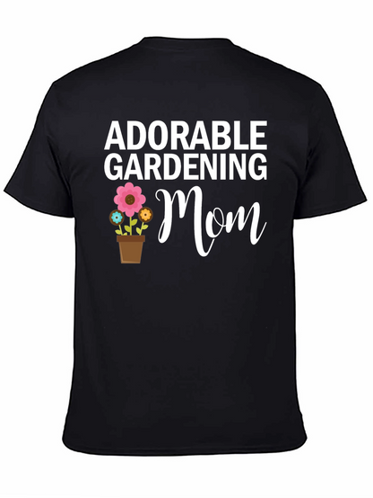 Adorable Gardening Mom T-Shirt - Floral Design