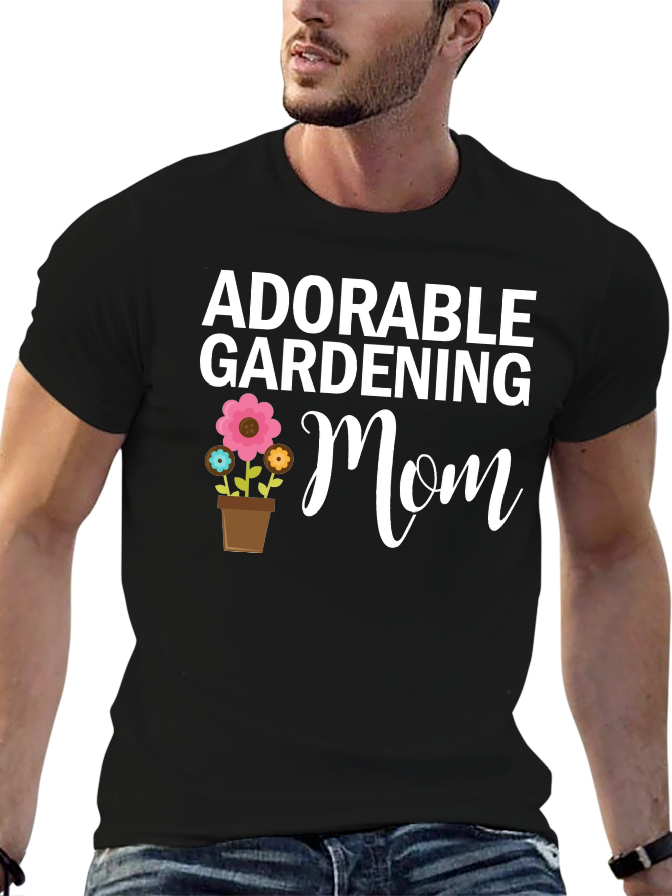 Adorable Gardening Mom T-Shirt - Floral Design