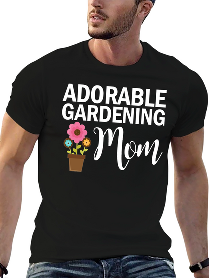 Adorable Gardening Mom T-Shirt - Floral Design