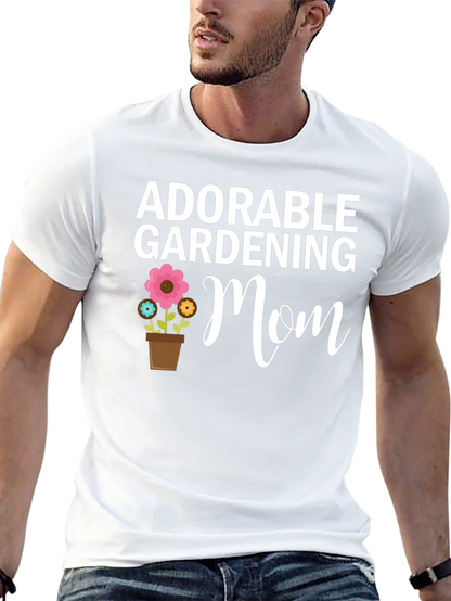 Adorable Gardening Mom T-Shirt - Floral Design