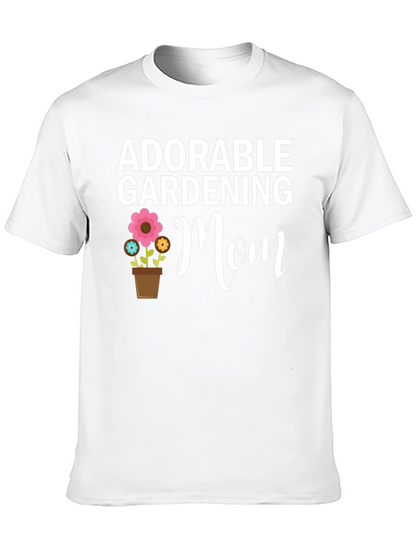 Adorable Gardening Mom T-Shirt - Floral Design