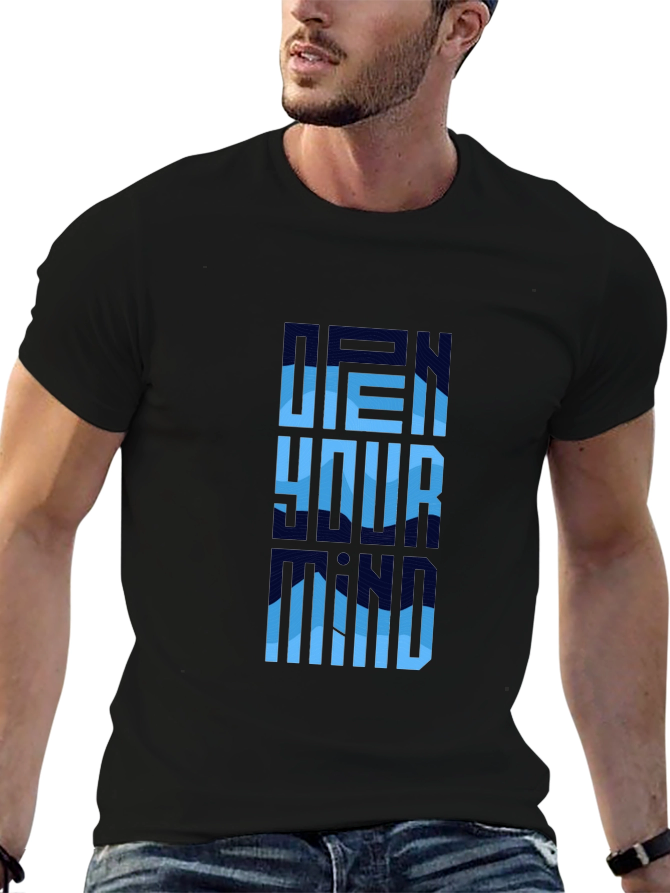 Open Your Mind Graphic Tee - Modern Style