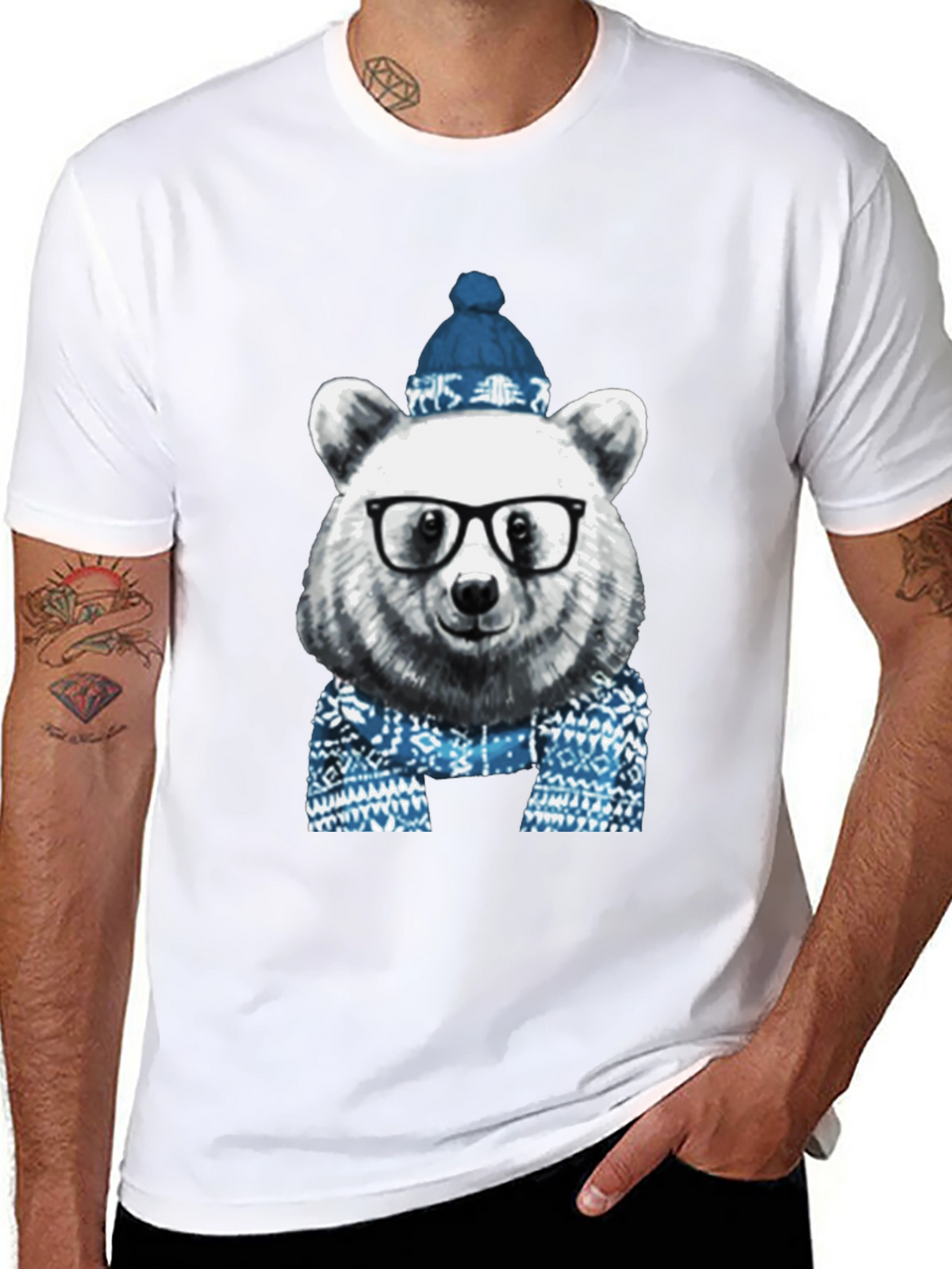 Hipster Bear T-Shirt