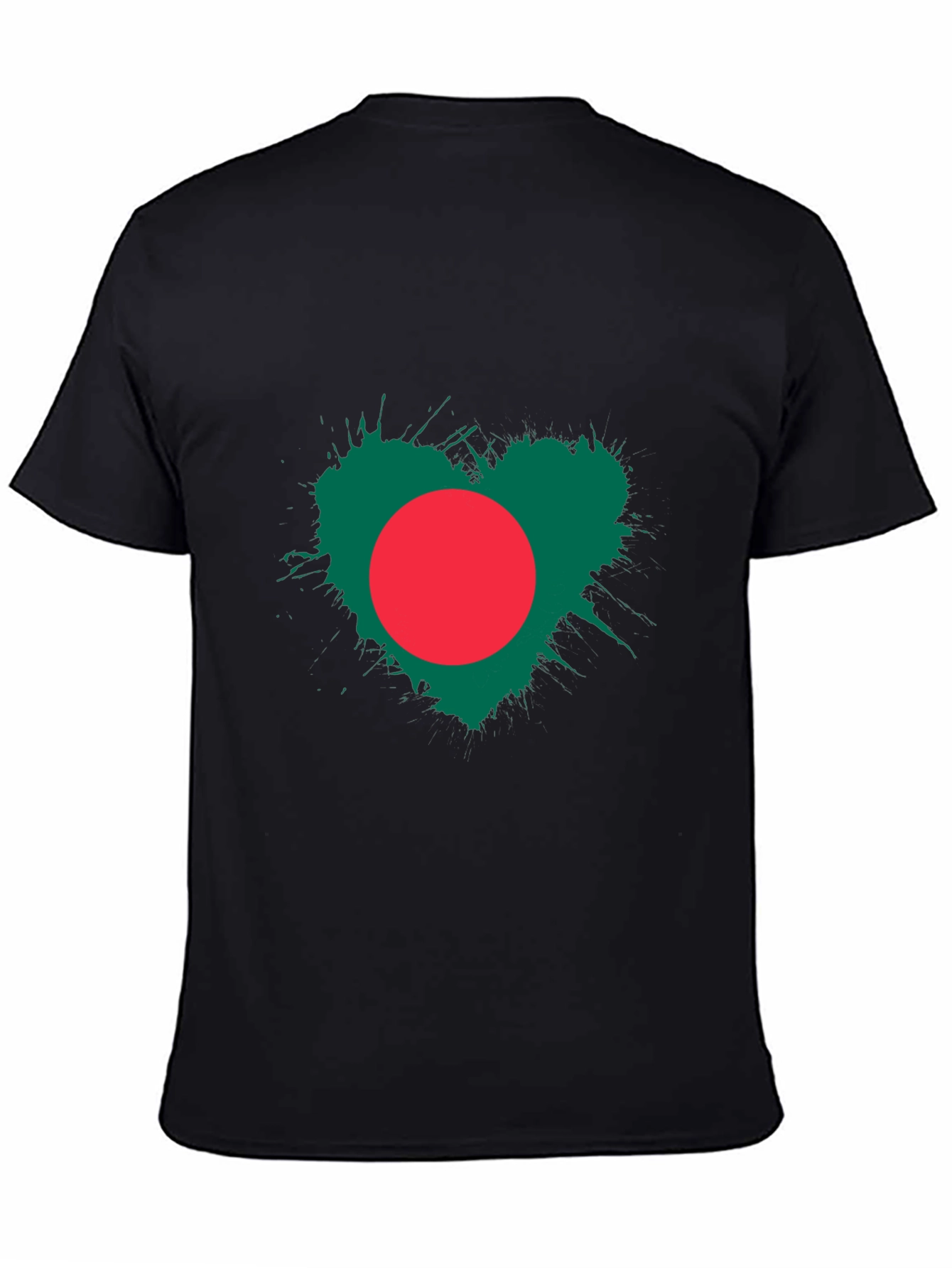 Bangladesh Flag Heart Graphic T-Shirt